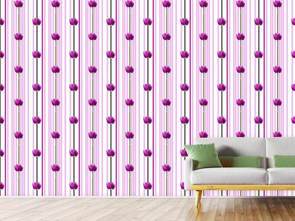 patterned-wallpaper-pink-tulip