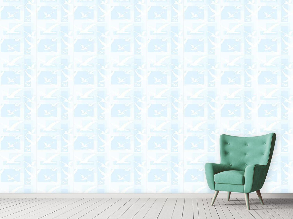 patterned-wallpaper-the-seagulls-flight-dream