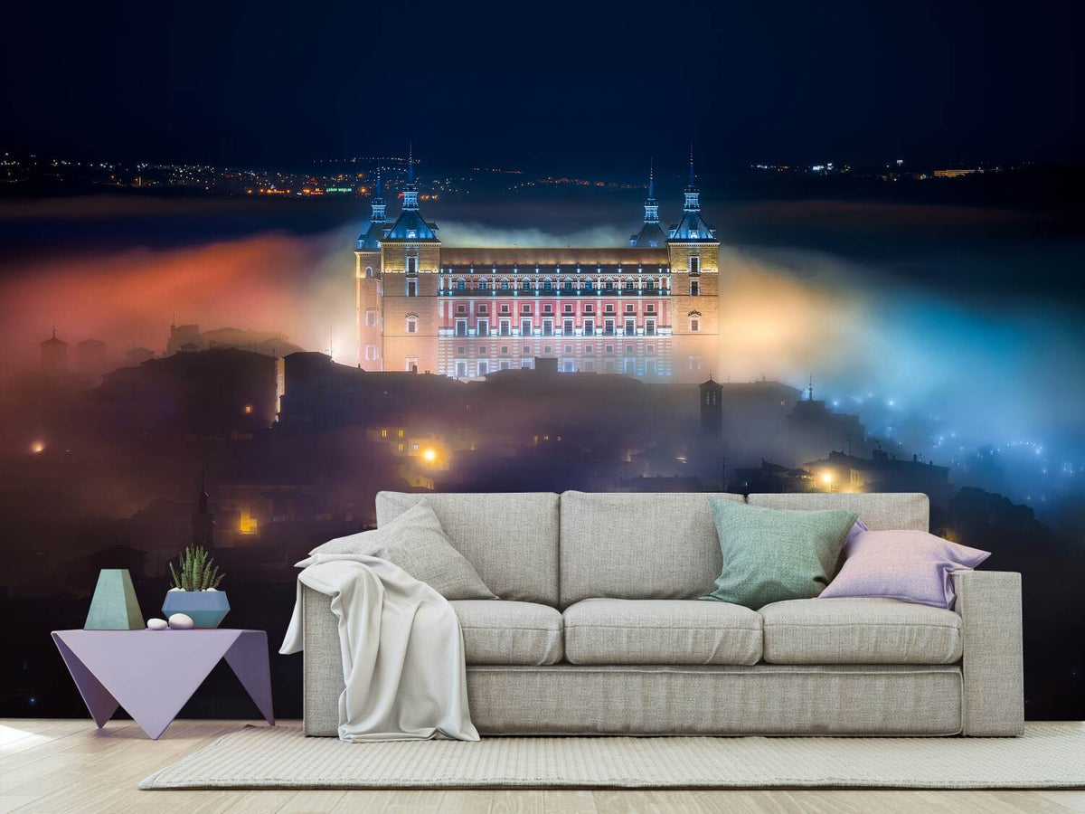 photo-wallpaper-mystic-foggy-night-in-toledo-city