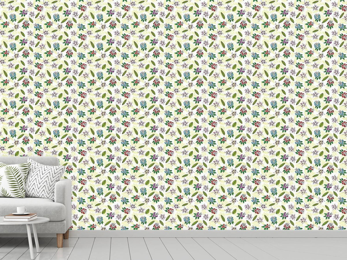 patterned-wallpaper-exotic-florets