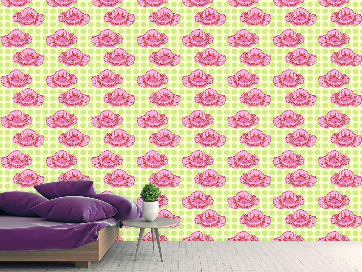 patterned-wallpaper-poppies-like-it-dotty-green