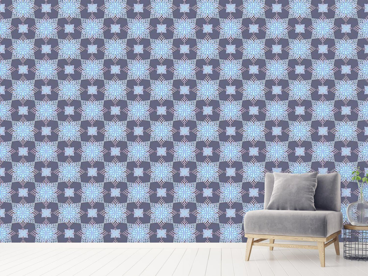 patterned-wallpaper-grid-stars