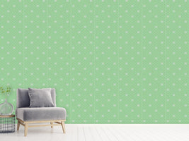 patterned-wallpaper-flowers-on-green