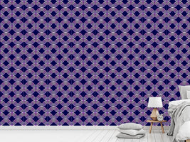 patterned-wallpaper-metal-waves