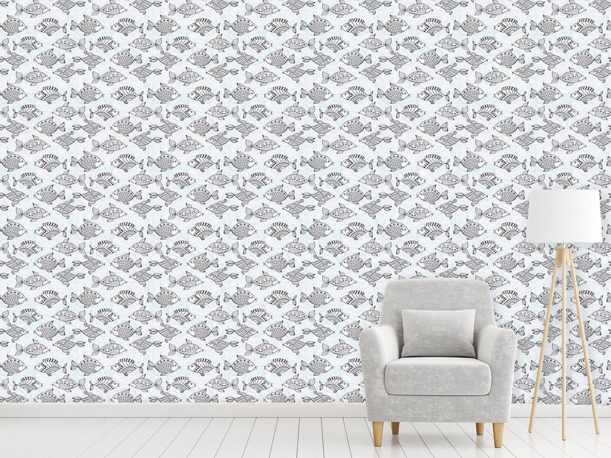 patterned-wallpaper-fishpond