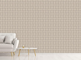 patterned-wallpaper-intertwined-brown