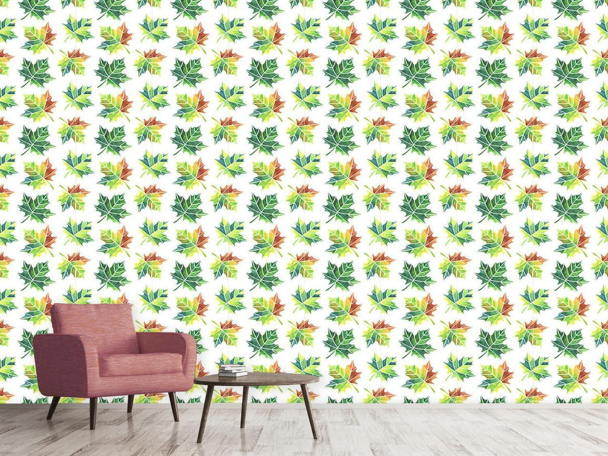 patterned-wallpaper-turning-leaves