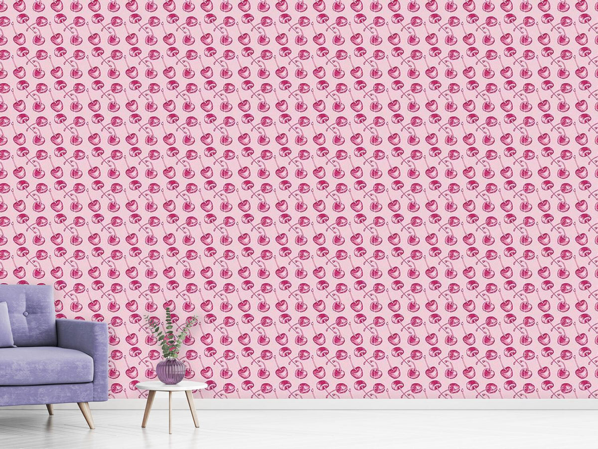 patterned-wallpaper-cherry-engraving